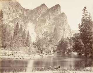 Kolme veljestä, Yosemite, n. 1872, painettu n. 1876.