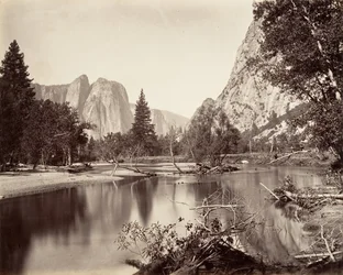 Katse alas Yosemiten laaksoon, n. 1872, painettu n. 1876.