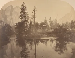 River View Down Valley, Cathedral Rock vasemmalla, 1861.