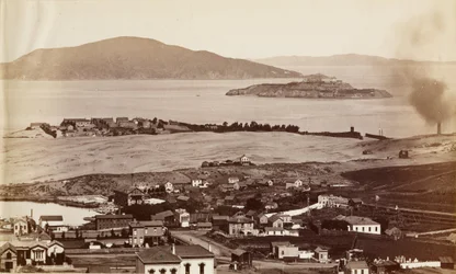 Alcatraz & Black Pt. Lähettäjä Russian Hill, S.F.