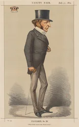 Vanity Fair: Statesman No. 26 Kun syntymä ei voi johtaa, Brains must., 1869.