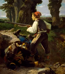 Pasquale Cova Varesen taistelussa, 26. toukokuuta 1859, kirjoittanut Carlo Ademollo (1825-1911)