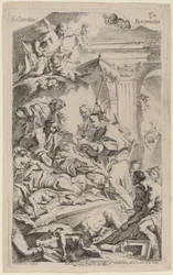 San Carlo Borromeo antamassa viimeisen ehtoollisen ruton uhreille