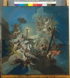 Uskon voitto, n. 1766 (öljy kankaalle)