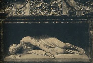 Roma - Pyhän Caecilian basilika. - Madernon pyhän patsas, 1910