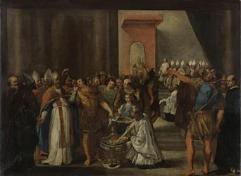 Keisari Konstantinus polttaa ariaanisia kirjoja, 1640-luku