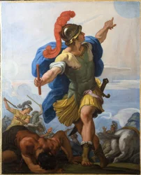 Joshua käskee auringon pysymään paikallaan.