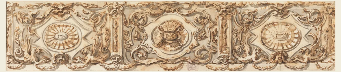 Piirustus, friisin luonnos, n. 1770.