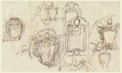 Piirustus, luonnoksia, 1740-58