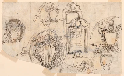 Piirustus, luonnoksia, 1740-58