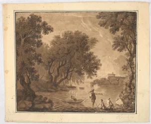 Kalastajat maisemassa