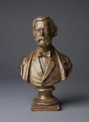 Sir John Charles Robinsonin rintakuva (kipsirintakuva, pronssi)