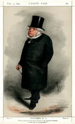 John Bright, brittiläinen radikaali- ja liberaalipoliitikko, 1869.