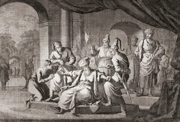 Noble kuristettu silkkinauhalla. Ottomaanien valtakunta (tulostus)