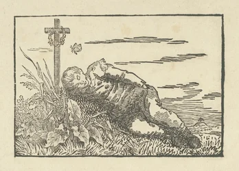 Haudalla nukkuva poika, 1802