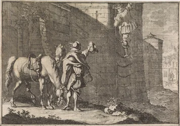 Kenraali Hans Georg von Arnim-Boitzenburg pakenee vankilasta köysikuormaajalla, 1638