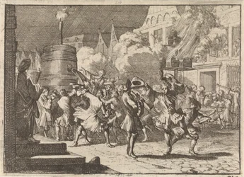 Ilo Pariisissa väärän raportin johdosta William III:n kuolemasta Boynen taistelussa, 1690