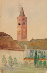 Kirkon torni, Italia, 1898.