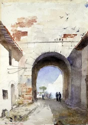 Porta San Paulo, Rooma, 1880.