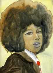 Marsha Hunt, 2007 (öljy kankaalle, paperi)