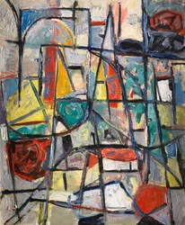 Abstrakti sommitelma, n.1949 (öljy kankaalle)