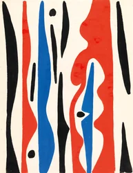 Sävellys, n.1950 (guassi paperille).