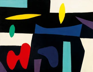 Sävellys, n.1951 (öljy kartongille)