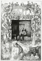 Vangin viimeinen päivä, 1800-luku (bw-kaiverrus)