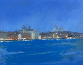 Yöelämää Zatterella, 2025 (öljy kankaalle)