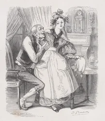 Vanha poikamies Bérangerin täydellisistä teoksista, 1836