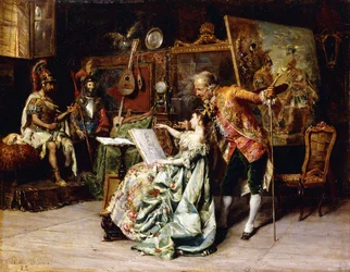 Taiteilijan studiossa, 1872