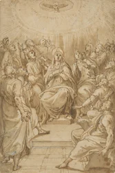 Helluntai Pyhän Hengen laskeutuminen, n. 1576.