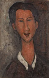 Chaim Soutinen (1893-1943) muotokuva - Amedeo Modiglianin (1884-1920) maalaus