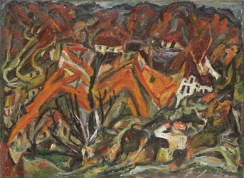 Näkymä kylään; Näkymä kylästä, 1921-1922