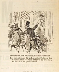 Poliisikomissaari vaatii mallien osoitteen haudatakseen..., 1877.