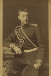 Constantin Constantinovitch de Russie - Muotokuva Venäjän suurruhtinas Konstantinos Konstantinovitšista (1858-1915), Bergamasco, Charles (Karl) (1830-1896). Albumin Photo, c. 1880. Venäjän valtion elokuva- ja valokuva-arkisto, Krasnogorsk