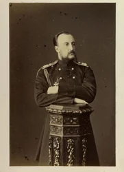 Nicolas Nikolaievitch de Russie - Muotokuva Venäjän suurherttua Nikolai Nikolajevitšista (vanhin) (1831-1891), Bergamasco, Charles (Karl) (1830-1896). Albumin valokuva
