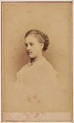 Olga Constantinovna de Russie - Muotokuva Venäjän suurherttuatar Olga Constantinovnasta (1851-1926) par Bergamasco, Charles (Karl) (1830-1896). Valokuva