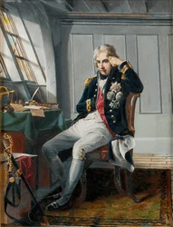 Varakreivi Horatio Nelson (1758-1805) ennen Trafalgarin taistelua, 21. lokakuuta 1805, noin 1854 (öljy kankaalle).