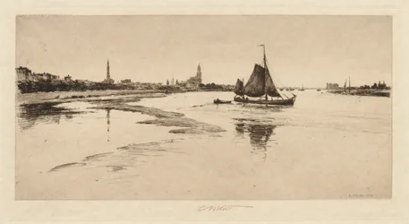 Arnheim Reinin rannalla, 1888.