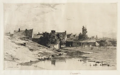 Vanhat talot lähellä Bruggetta, 1884-1888.
