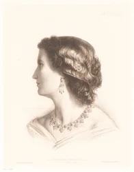 Italian naisen muotokuva Antonia. (otsikko esineessä) Italian naisten muotokuvia (sarjan nimi)