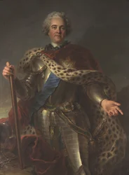 Muotokuva Maurice de Saxesta 1696-1750, Ranskan marsalkka, noin 1735-1739.