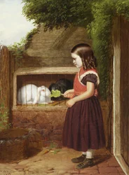Kanin ruokkiminen, 1868