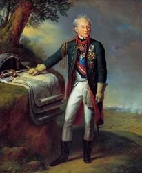 Kenttämarsalkka Generalissimo Prinssi Aleksandr Suvorov, venäläinen sotilas, 1815.