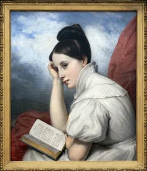 La Reader, Charles von Steubenin (1788-1856) öljymaalaus kankaalle, valokuvaus, KIM Youngtae, Nantes, Nantesin taidemuseo.