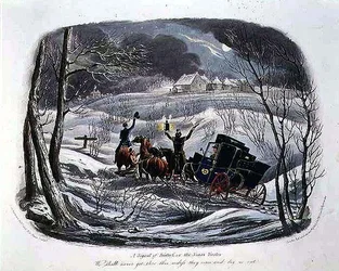 "A Signal of Distress, or The Christmas Visitor", kaiverrettu R.G. Reeve (1811-37), julkaissut Thomas McLean.