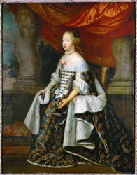 Marie Therese Itävallan, Ranskan kuningatar, Ludvig XIV:n vaimo ... (maalaus kankaalle)