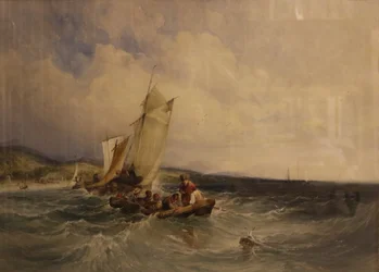 Wicklow Bay, noin 1840 (vesiväri paperille).
