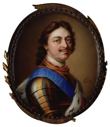 Keisari Pietari I Suuren muotokuva 1672-1725, 1717.